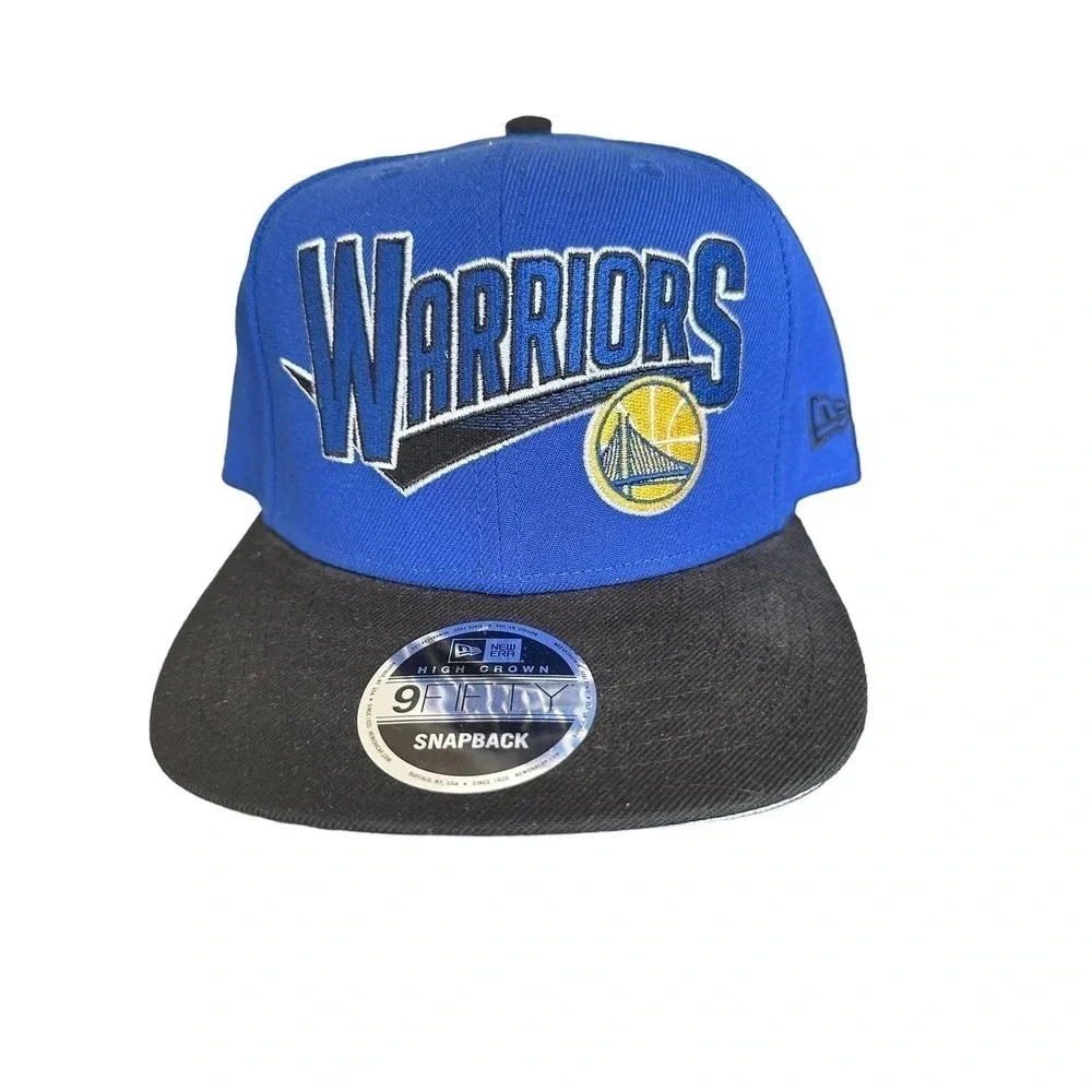New Era Golden State Warriors Hat 9Fifty Logo Snap Back Basketball Dad Ball Cap